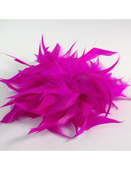 KWIAT Z PIÓR BROSZKA PRZYPINKA PIÓRA PUSZEK LOLITA AKCESORIA 16 CM