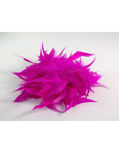 KWIAT Z PIÓR BROSZKA PRZYPINKA PIÓRA PUSZEK...