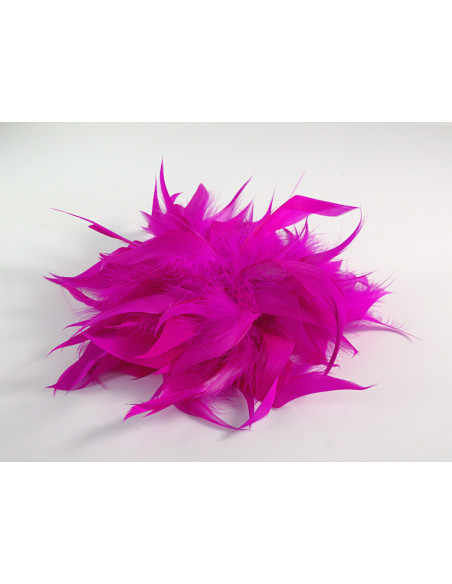 KWIAT Z PIÓR BROSZKA PRZYPINKA PIÓRA PUSZEK LOLITA AKCESORIA 16 CM