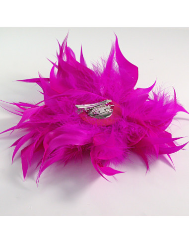 KWIAT Z PIÓR BROSZKA PRZYPINKA PIÓRA PUSZEK...