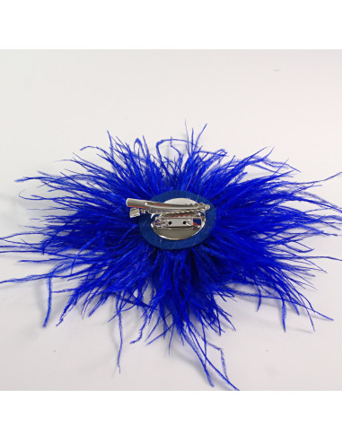 KWIAT BROSZKA Z PIÓR PRZYPINKA PUSZEK PIÓRA...
