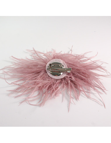 KWIAT BROSZKA Z PIÓR PRZYPINKA PUSZEK PIÓRA...