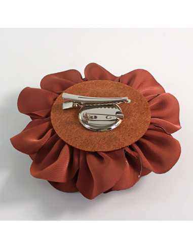 KWIAT Z MATERIAŁU RÓŻA BROSZKA PRZYPINKA LOLITA...