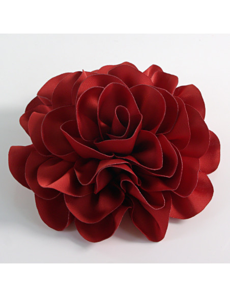 KWIAT Z MATERIAŁU RÓŻA BROSZKA PRZYPINKA LOLITA AKCESORIA 10 CM