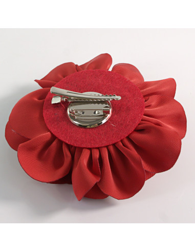 KWIAT Z MATERIAŁU RÓŻA BROSZKA PRZYPINKA LOLITA...