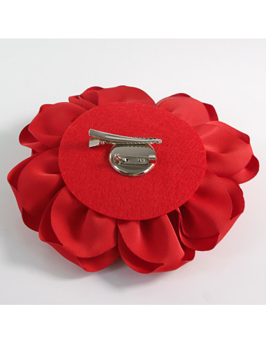 KWIAT Z MATERIAŁU RÓŻA BROSZKA PRZYPINKA LOLITA...