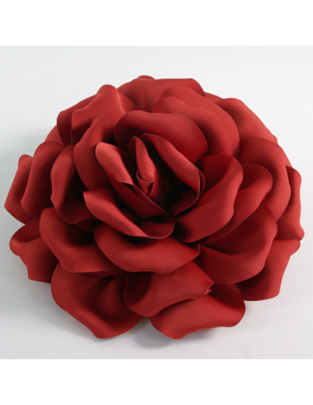 KWIAT Z MATERIAŁU RÓŻA BROSZKA PRZYPINKA LOLITA AKCESORIA 14 CM