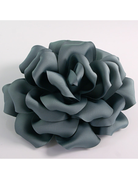 KWIAT Z MATERIAŁU RÓŻA BROSZKA PRZYPINKA LOLITA AKCESORIA 14 CM