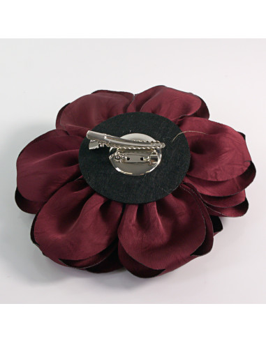 KWIAT Z MATERIAŁU RÓŻA BROSZKA PRZYPINKA LOLITA...