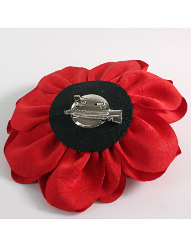KWIAT Z MATERIAŁU RÓŻA BROSZKA PRZYPINKA LOLITA...