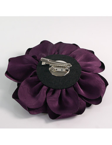 KWIAT Z MATERIAŁU RÓŻA BROSZKA PRZYPINKA LOLITA...