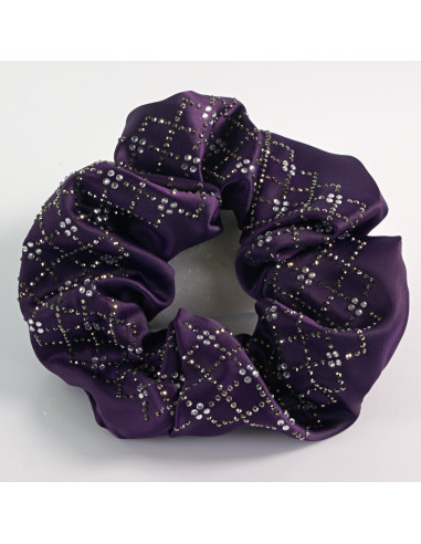 Gumka do włosów SCRUNCHIE WIECZOROWA  MAXI 12 CM Lolita Akcesoria FIOLETOWY