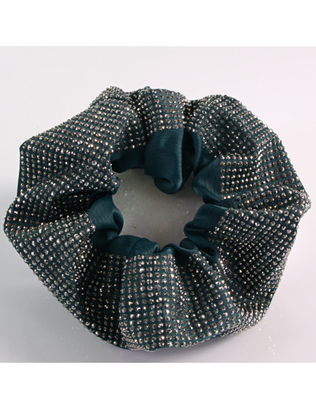 Gumka do włosów SCRUNCHIE WIECZOROWA  MAXI 12 CM Lolita Akcesoria ZIELONY