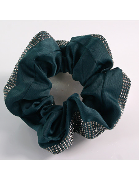 Gumka do włosów SCRUNCHIE WIECZOROWA  MAXI 12 CM Lolita Akcesoria ZIELONY