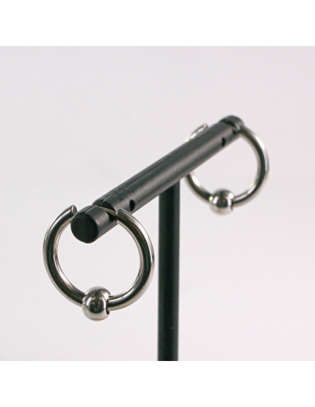 KOLCZYKI ZE STALI CHIRURGICZNEJ  LOLITA AKCESORIA 1,8 cm SREBRNE