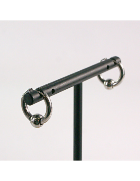 KOLCZYKI ZE STALI CHIRURGICZNEJ  LOLITA AKCESORIA 1,4 cm SREBRNE