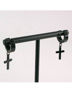 KOLCZYKI ZE STALI CHIRURGICZNEJ  LOLITA AKCESORIA CZARNE...