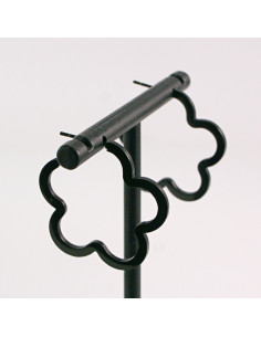 KOLCZYKI ZE STALI CHIRURGICZNEJ  LOLITA AKCESORIA CZARNE... 2