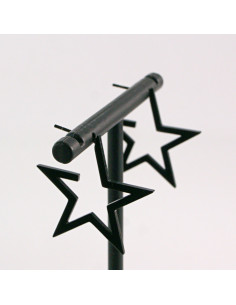 KOLCZYKI ZE STALI CHIRURGICZNEJ  LOLITA AKCESORIA CZARNE... 2