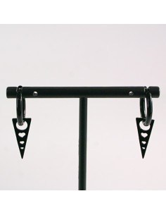 KOLCZYKI ZE STALI CHIRURGICZNEJ  LOLITA AKCESORIA  CZARNE...