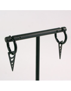 KOLCZYKI ZE STALI CHIRURGICZNEJ  LOLITA AKCESORIA  CZARNE... 2