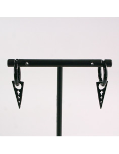 KOLCZYKI ZE STALI CHIRURGICZNEJ  LOLITA AKCESORIA  CZARNE...