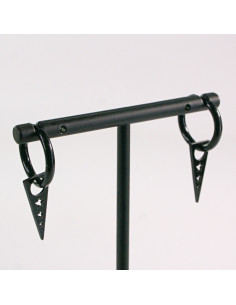 KOLCZYKI ZE STALI CHIRURGICZNEJ  LOLITA AKCESORIA  CZARNE... 2