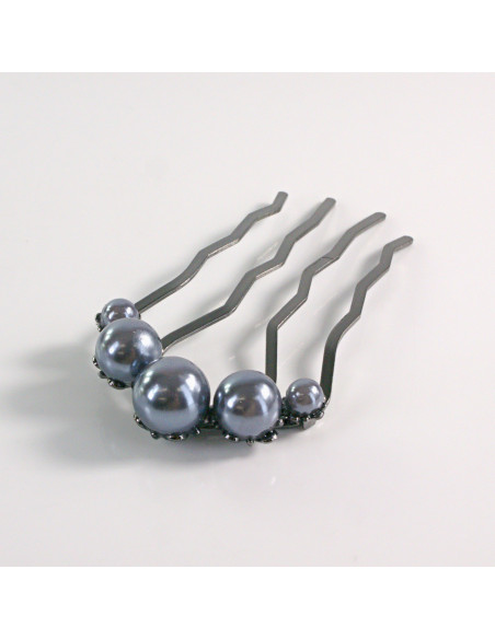 GRZEBIEŃ wsuwany do włosów wtykowy ozdobny Lolita Akcesoria PERŁY PERŁA