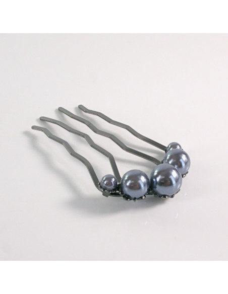 GRZEBIEŃ wsuwany do włosów wtykowy ozdobny Lolita Akcesoria PERŁY PERŁA