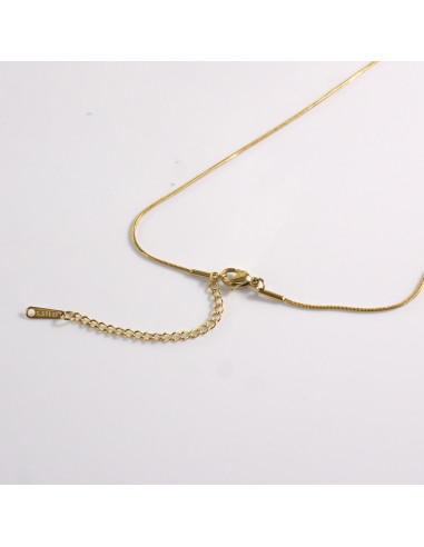 Naszyjnik ze stali chirurgicznej złoty element...