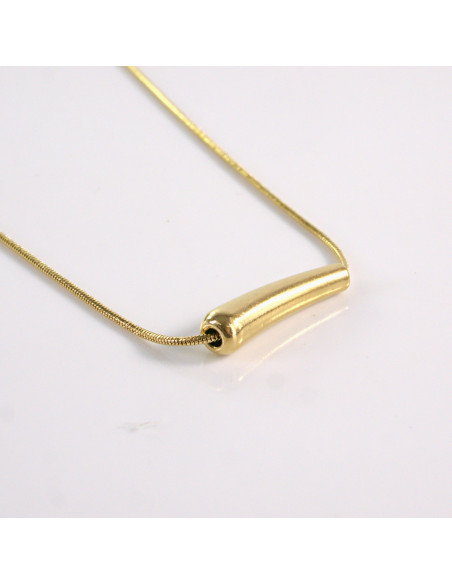 Naszyjnik ze stali chirurgicznej złoty element Lolita Akcesoria