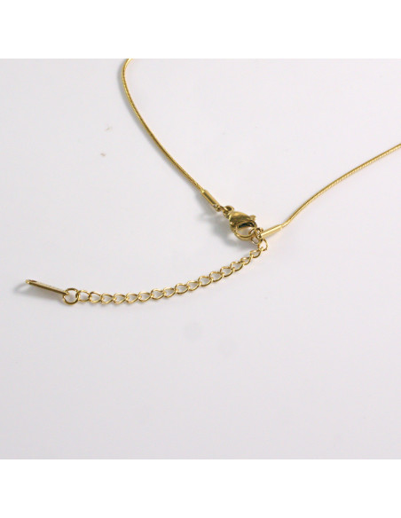 Naszyjnik ze stali chirurgicznej złoty element Lolita Akcesoria