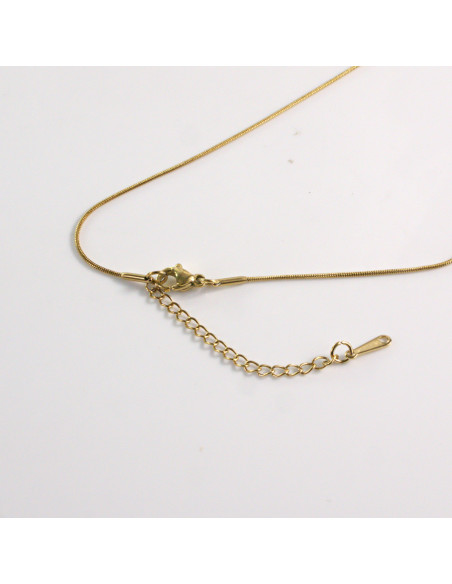 Naszyjnik ze stali chirurgicznej złoty kropla Lolita Akcesoria