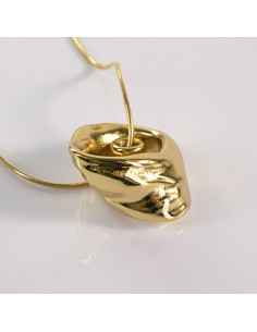 Naszyjnik ze stali chirurgicznej złoty obręcz Lolita...