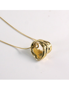 Naszyjnik ze stali chirurgicznej złoty obręcz Lolita... 2