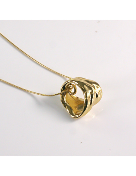 Naszyjnik ze stali chirurgicznej złoty obręcz Lolita Akcesoria