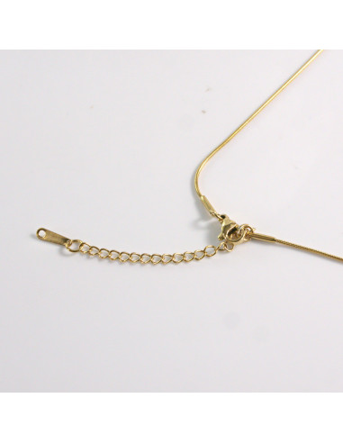 Naszyjnik ze stali chirurgicznej złoty obręcz...