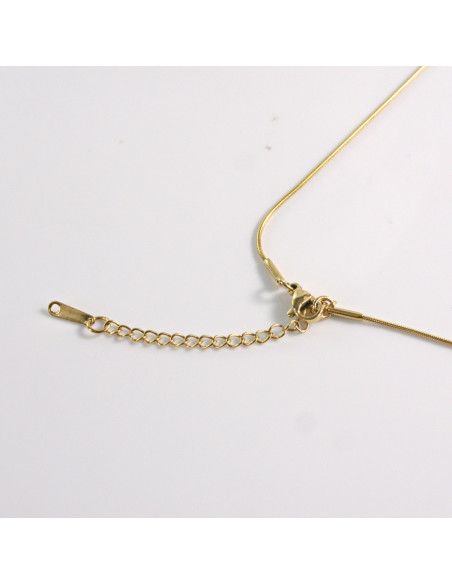 Naszyjnik ze stali chirurgicznej złoty obręcz Lolita Akcesoria