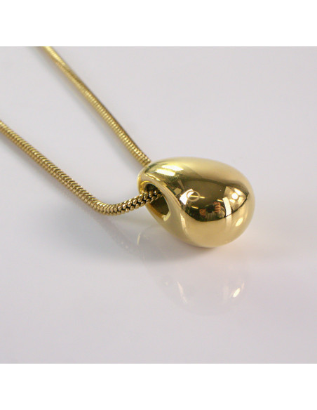 Naszyjnik ze stali chirurgicznej złoty kropla 2,6 cm Lolita Akcesoria