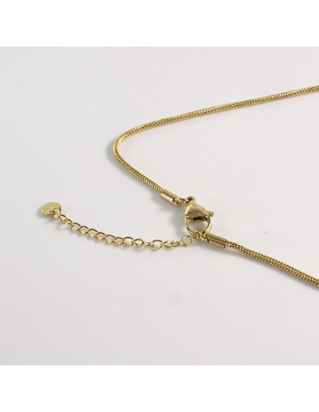 Naszyjnik ze stali chirurgicznej złoty kropla 2,6 cm Lolita Akcesoria