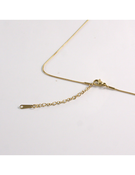 Naszyjnik ze stali chirurgicznej złoty element Lolita Akcesoria