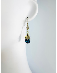 Kolczyki z TURKUSOWĄ ŁEZKĄ Lolita Accessories srebrny... 2