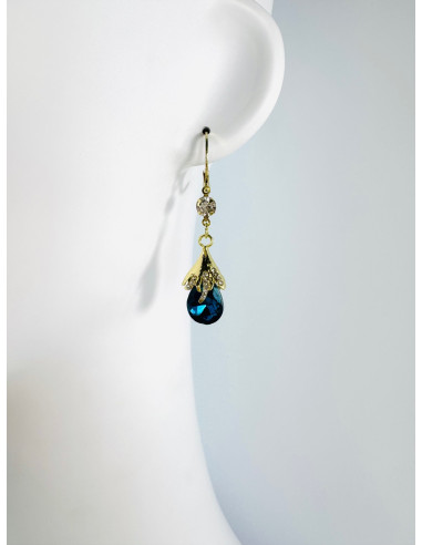 Kolczyki z TURKUSOWĄ ŁEZKĄ Lolita Accessories...