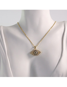 Naszyjnik ze stali chirurgicznej złote oko Lolita Akcesoria 2
