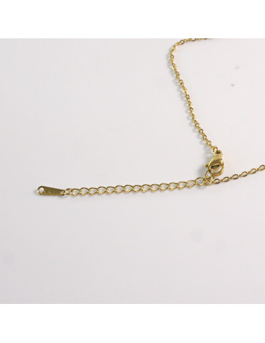 Naszyjnik ze stali chirurgicznej złote oko...