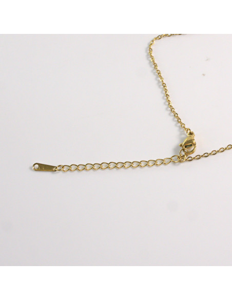 Naszyjnik ze stali chirurgicznej złote oko Lolita Akcesoria