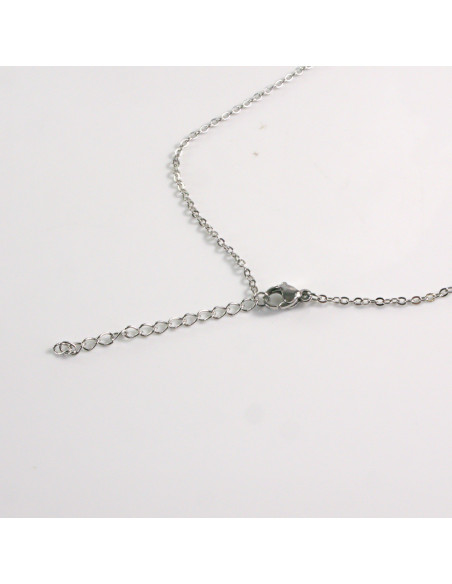 Naszyjnik ze stali chirurgicznej srebrne oko Lolita Akcesoria