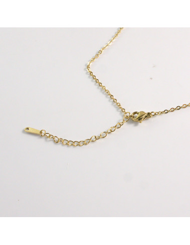 Naszyjnik ze stali chirurgicznej kryształ...