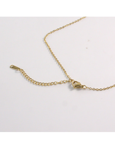 Naszyjnik ze stali chirurgicznej kryształ...