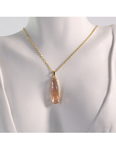 Naszyjnik ze stali chirurgicznej kryształ POMARAŃCZOWY... 2